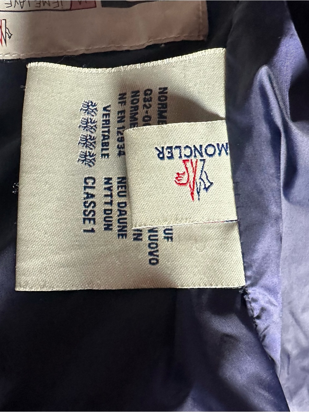 Women’s medium Moncler Navy Quilted Down Puffer Jacket - Picture 7 of 14